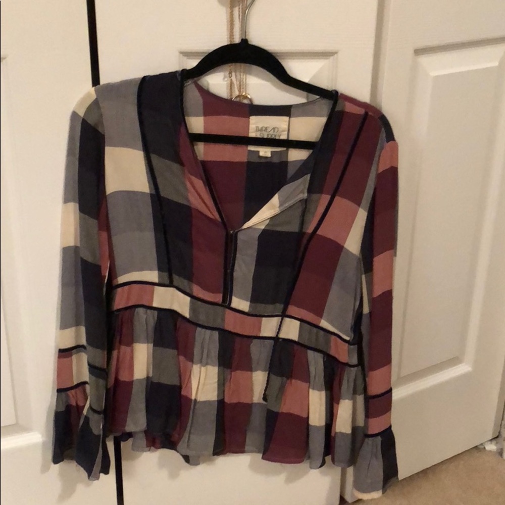 Plaid Fall Blouse